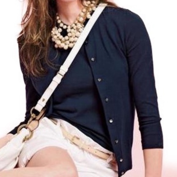 J. Crew Sweaters - J Crew Black Jackie Button Down Cardigan Size XL